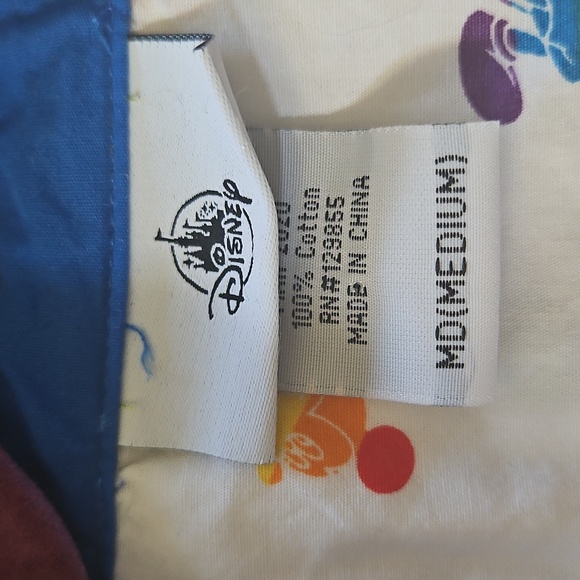 Mickey Mouse rainbow unisex woven shirt size M - Picture 4 of 4